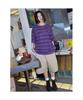 Saendeusaundeu (Unisex) Dyed Stripe Short Sleeve T-Shirt Violet