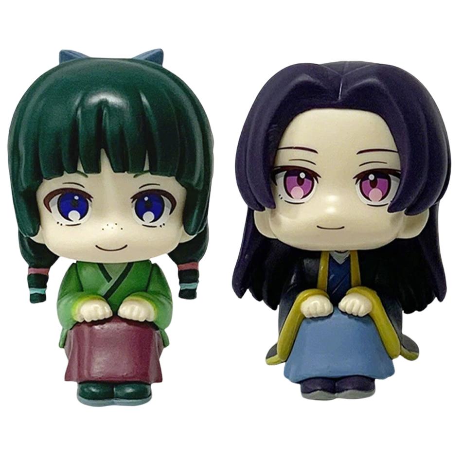 9cm Wersja Q Pamiętniki Aptekarza Maomao Jinshi Mini Figurka Anime Gadżety Kawaii Ozdoby na Biurko Samochód Model Prezenty