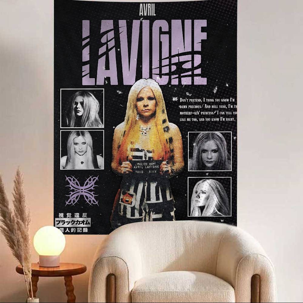 

AAvril Singer RRamona Lavigne Cartoon Tapestry Wall Hanging Decoration Household Home Decor 74x94cm(29x37in)
