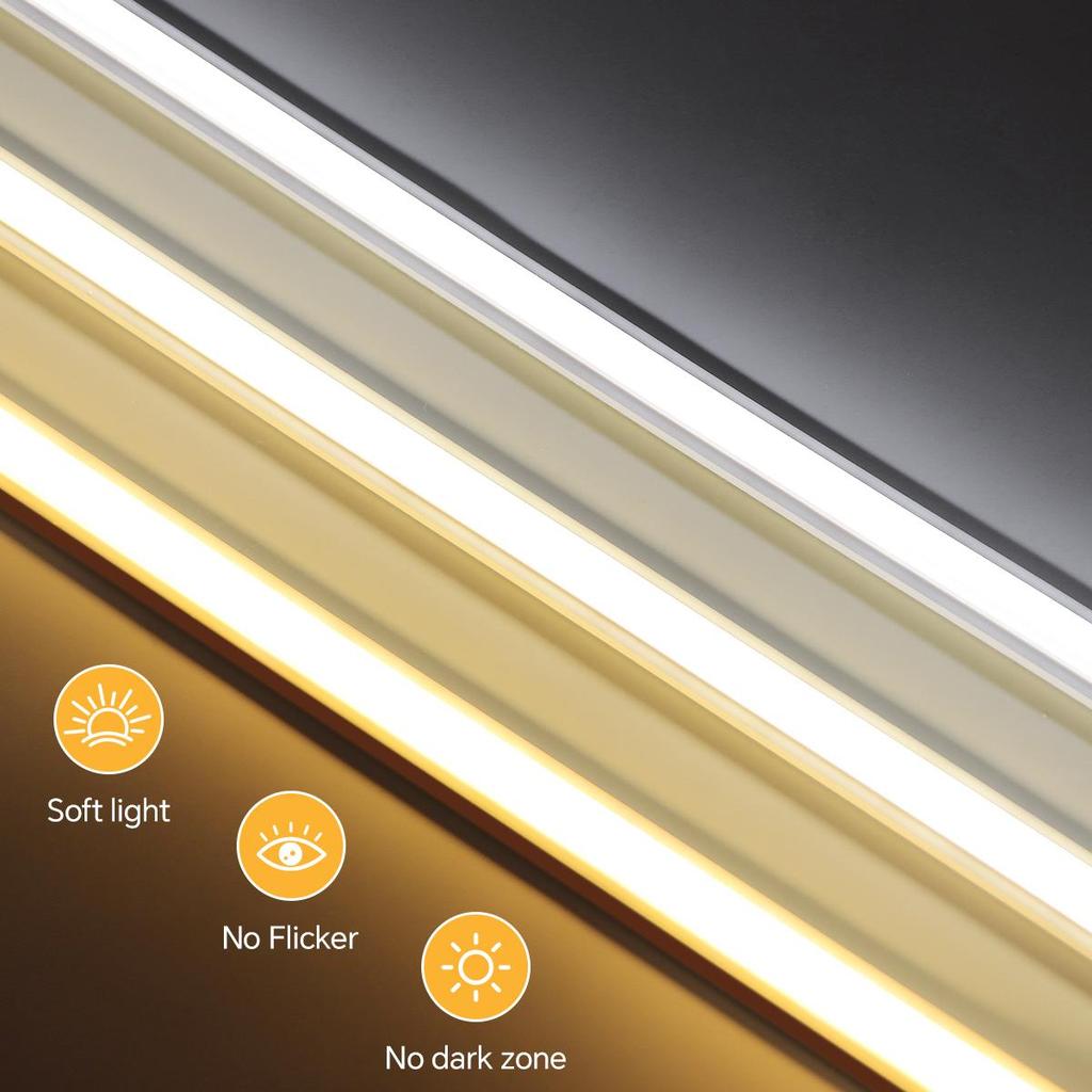 High End COB LED Neon Light Strip 24V Luminous Even,No Dark Area, Self-adhesive Neon Tape Lamp Waterproof LED Rope Room Decor