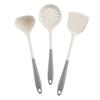 Dual-Color Silicone Non-Stick High-Temperature Resistant Kitchen Utensil Set: Wok Spatula, Spoon, Skimmer