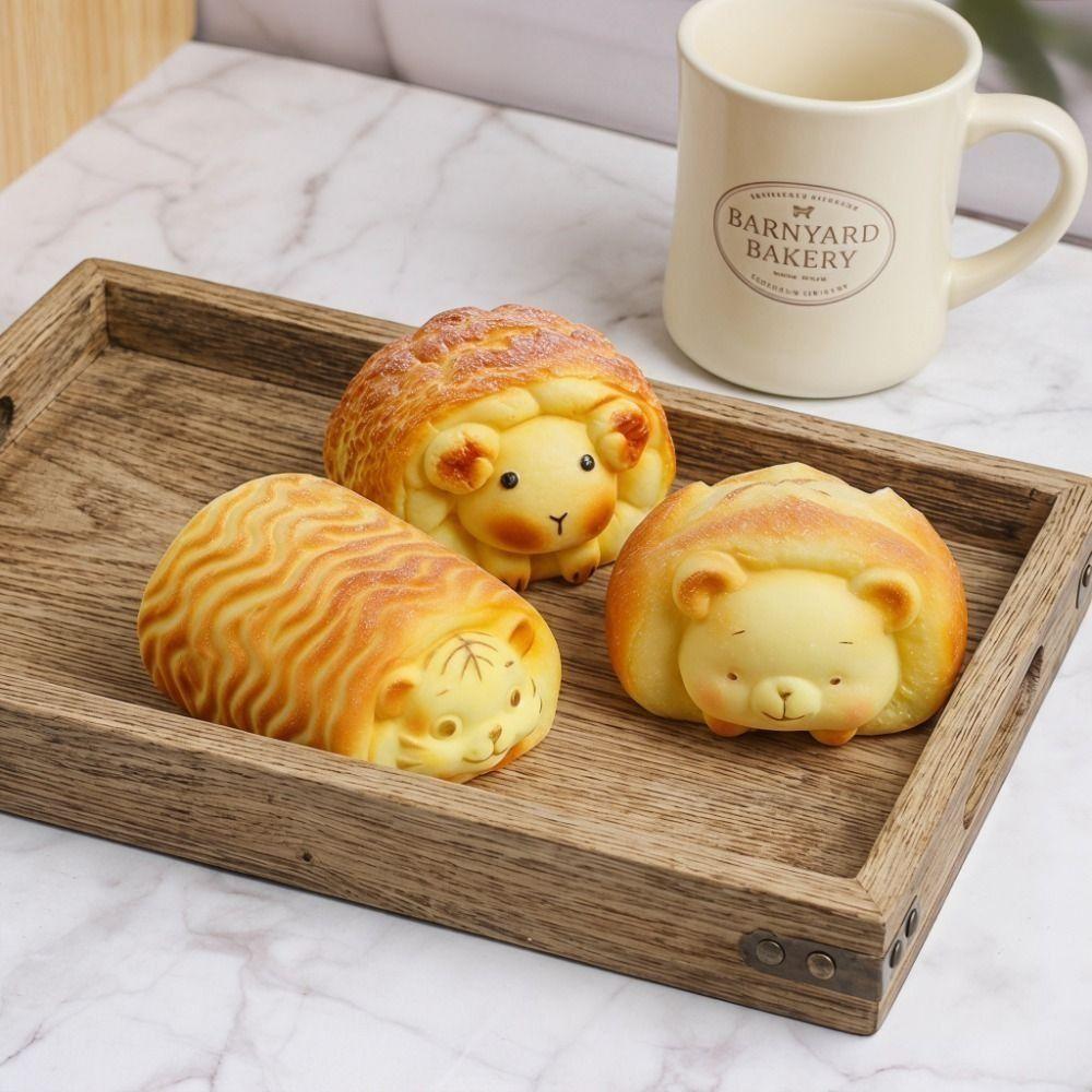 Bread Shape Squishy Toy Cat Paw Squeeze Toy Pastry Cake Slow Rebound Cake Party Decoration