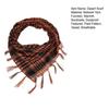 Mesh Yarn Desert Scarf with Tassels Soft Breathable Lightweight Outdoor Neck Piece Unisex Fashion Accessory