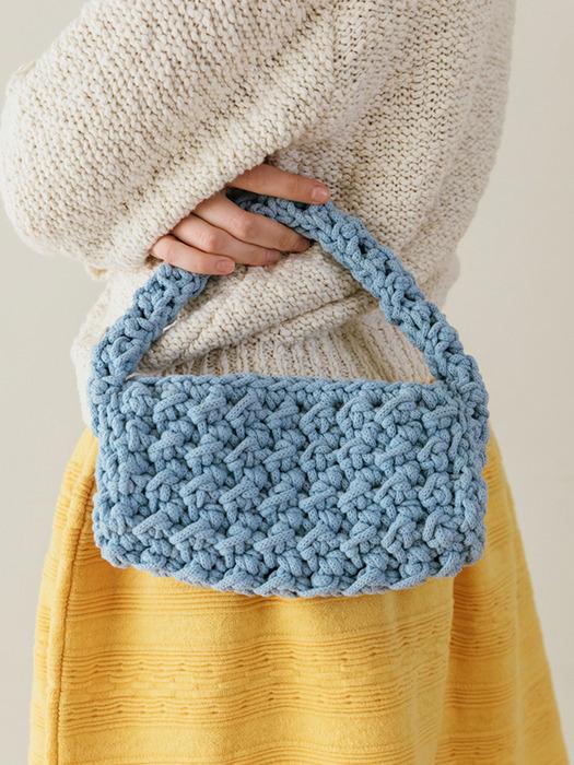 Tinknit Knit Handmade Tote Bag Red