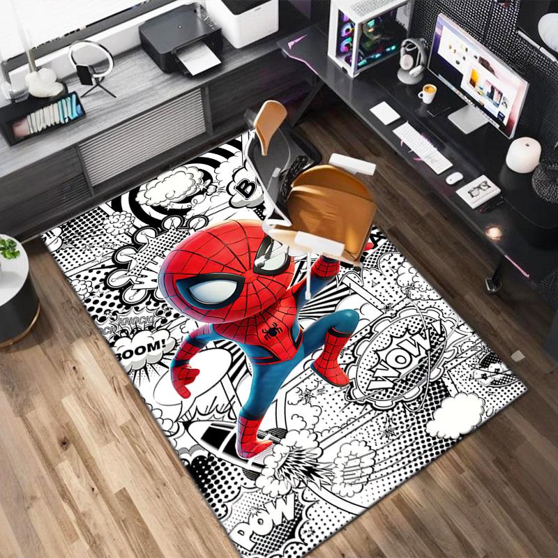 1PC Spider-Man Rug - home decoration Carpet For Living Room Bedroom Flooring Computer Chair Area Rug
