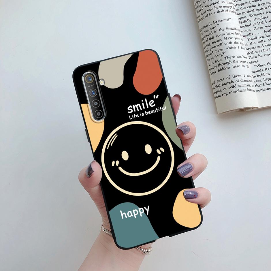 For Realme XT Case RMX1921 Coque Smile Soft Silicone Phone Cover for OPPO Realme X2 RealmeXT RealmeX2 Cases RMX1992 Shell Funda