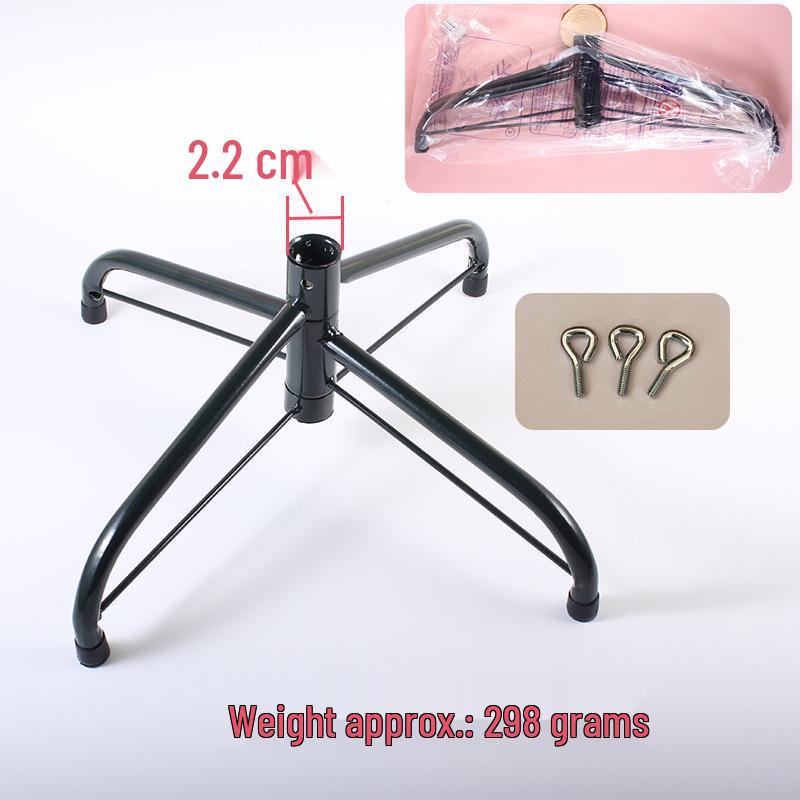 Christmas Tree Iron Stand, Deep Dark Green, 35cm Diameter, Metal with Baked Paint Finish