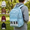 Polka Dot Piano Women's Backpack Lightweight Casual Simple Design School Bag Travel Bag with Zipper for College Students Teens