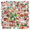 100 New Christmas Graffiti Stickers Decorate Car Window Suitcase Guitar DIY Waterproof Holiday Stickers