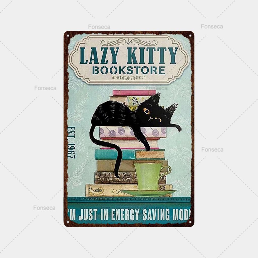 Mfoever Animal Inspirational Slogan Metal Sign Vintage Tin Sign Metal Vintage Bar Vintage Wall Decoration Bar Club Man Cave Metal Poster
