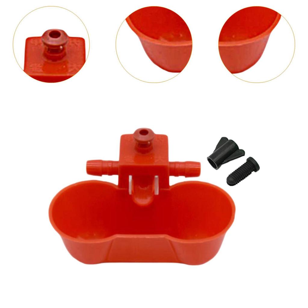10Pcs Chicken Waterer Hanging Farm Tools Easy to Install Small Size Water Cups for Quail Chicks Poultry Supplies Backyard Goose