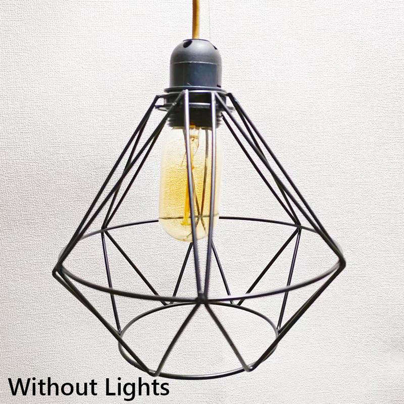 Moderne Pendelleuchtenabdeckungen Geometrische Eisen-Pendelleuchte Lampenschirm Küche Loft Café Geschäft Restaurant Hängeleuchte