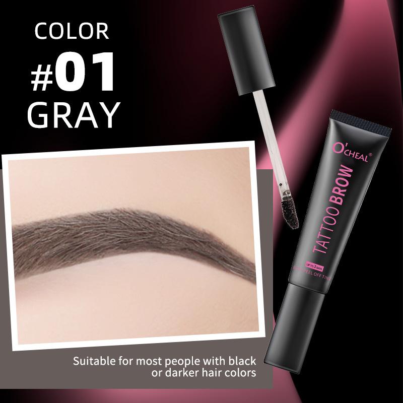 

Клей для бровей Peel-off, крем для быстрого окрашивания бровей Peel-off, долговечный, устойчивый к макияжу, поту, водостойкий и легко окрашивается 01