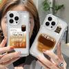 Iced American Coffee for iPhone17pormax Mobile Phone Case Apple 16Pro Soft Case 15 Transparent 13/14