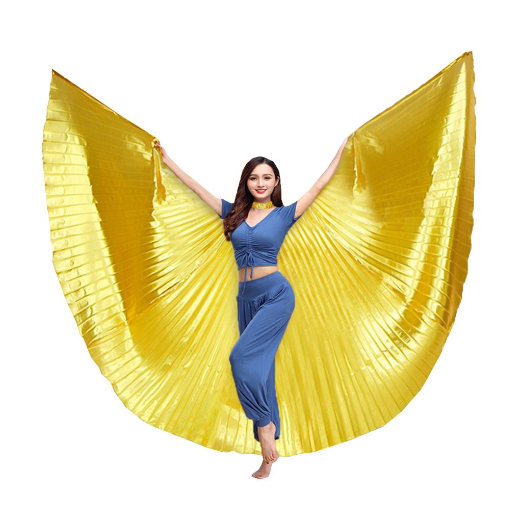 Belly Dance Wing with Telescopic Stick Adult Costumes for Performances Halloween Carnival Parties Shows Accessories