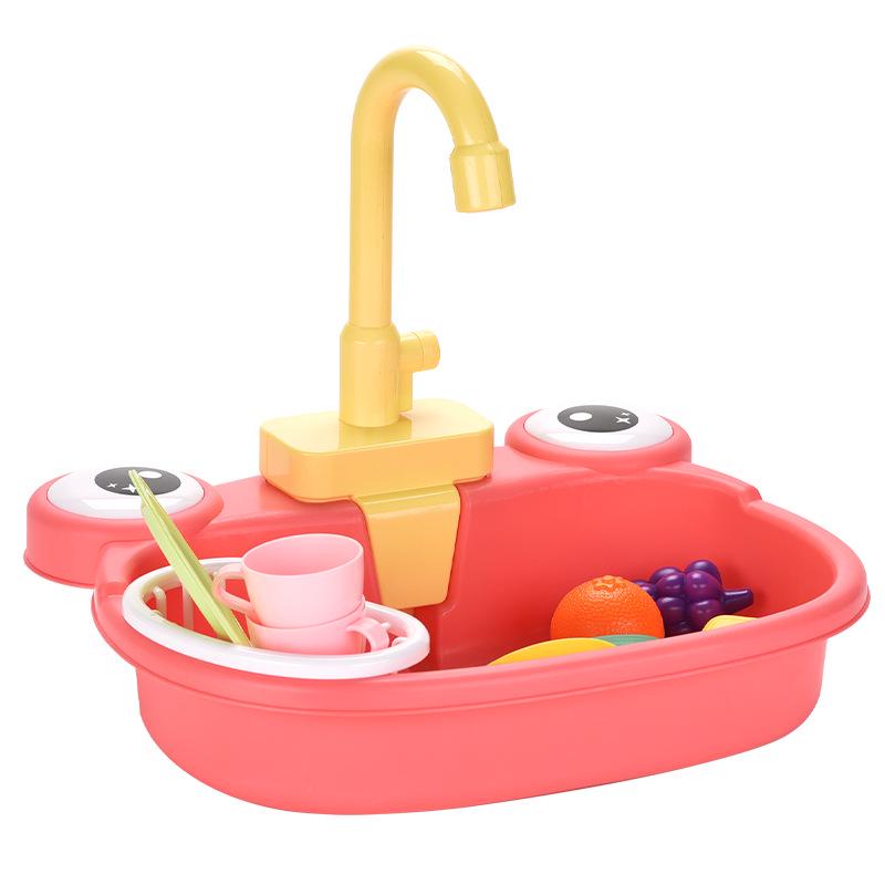 Children's Electric Dishwashing Station Pretend Play Kitchen Toy