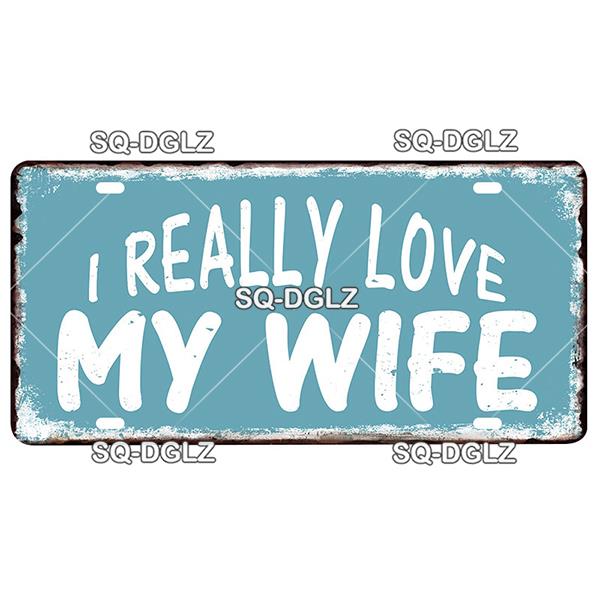 [SQ-DGLZ] Text Hope Love Home License Plate Tin Sign Store Bar Wall Decoration Metal Sign Home Decor Painting Plaques Art Poster