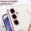 KADEM For Samsung Galaxy A55 5G Case Dragonfly Kickstand TPU Flowers Glitter Phone Cover