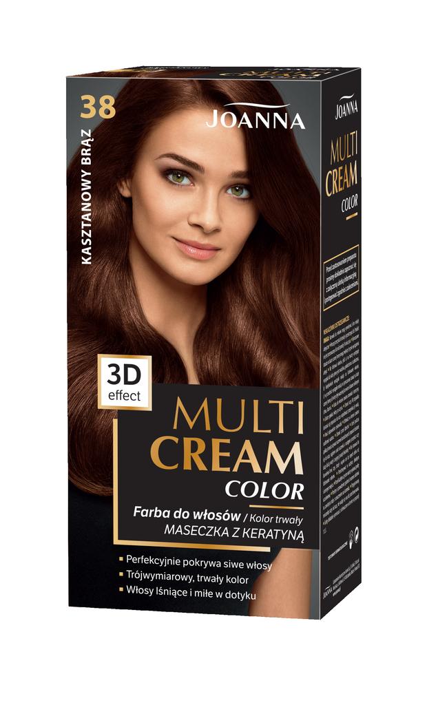 Joanna Multi Cream Color Haarfarbe, Nein. 38 Kastanienbraun 1 Stück