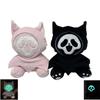 Ghostcat Face Qc Hell Death Plush Toy Halloween Night Light Doll