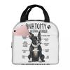 Dog Puppy Love Animal Gift Boston Bull Terrier Insulated Lunch Bag for Women Kids Portable Food Boxes Thermal Lunch Box Tote