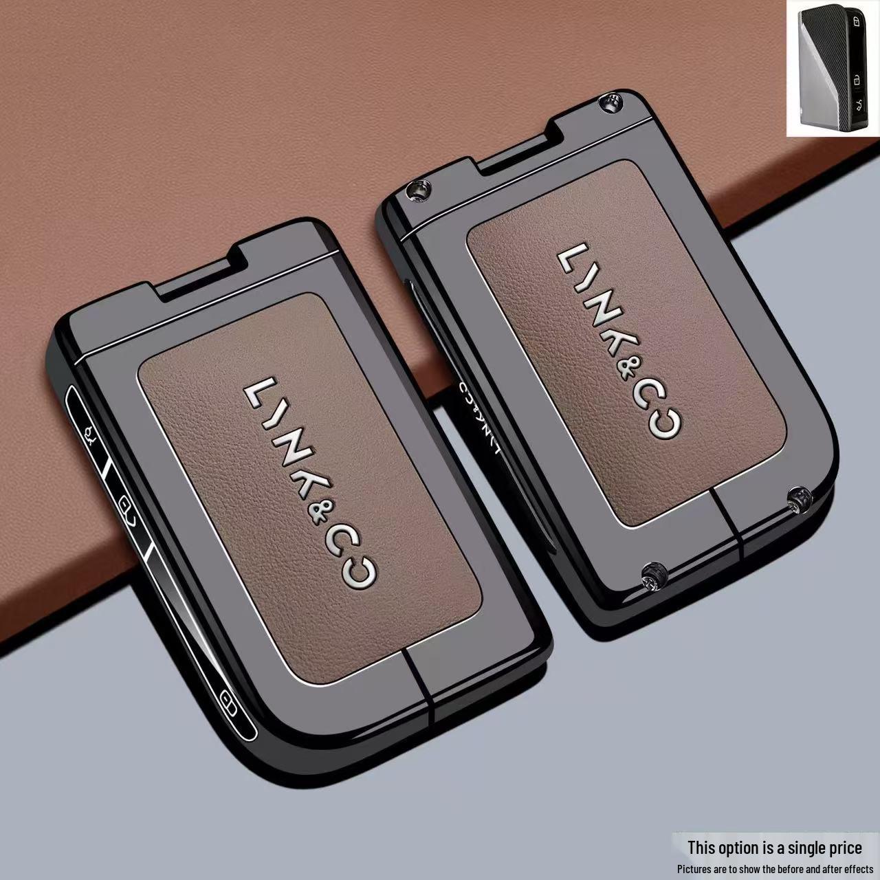 

Lynk & Co 900 Key Case for Models 01/02/03/05/06/07/08/09/Z10/Z20 with Buckle