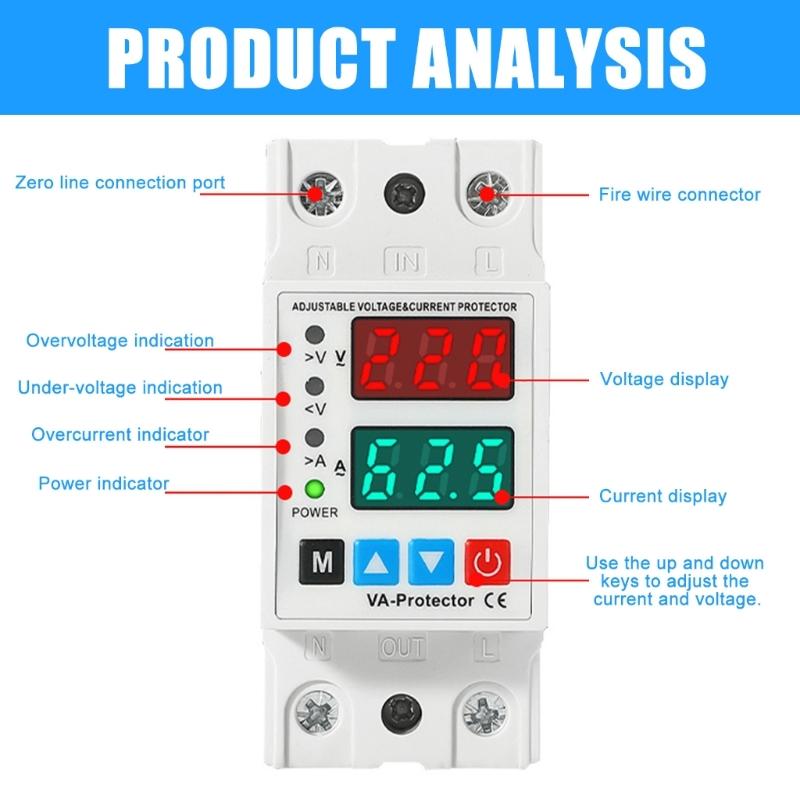Adjustable Over Voltages and Under Voltages Protective Device Protectors Relays Intelligent Relays Reset Protectors