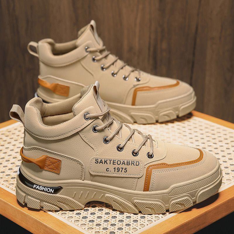 Men's shoes summer work waterproof, non-slip and wear-resistant sports and leisure tooling Martin tide shoes