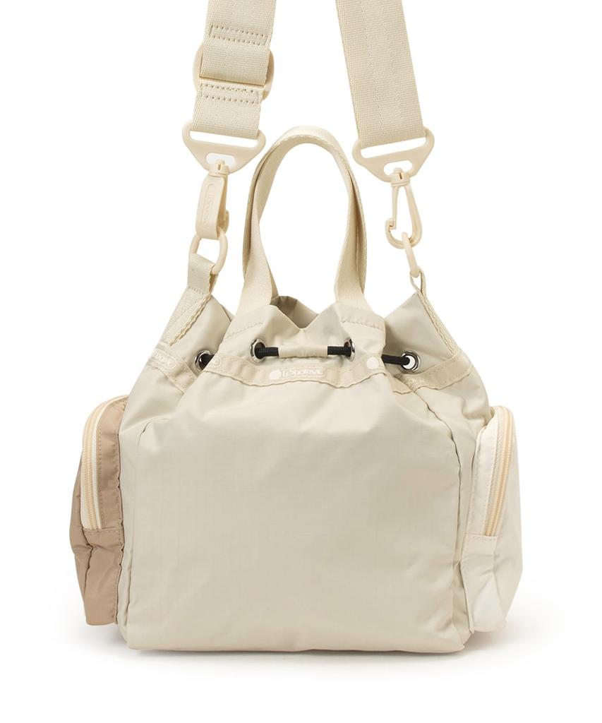 CONV DRAWSTRING CRSSBDY/1511/Beige/Black Shine/Meringue