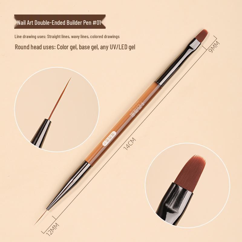 Kaxiewei Mi Mei Dual-Ended Nail Art Pen - French Manicure & Painting Tool