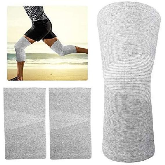 

Наколенник из бамбукового угля Эластичный согревающий наколенник Наколенники Унисекс Защитная поддержка колена для артрита, облегчения боли в суставах, восстановления, улучшения кровообращения L - Gray