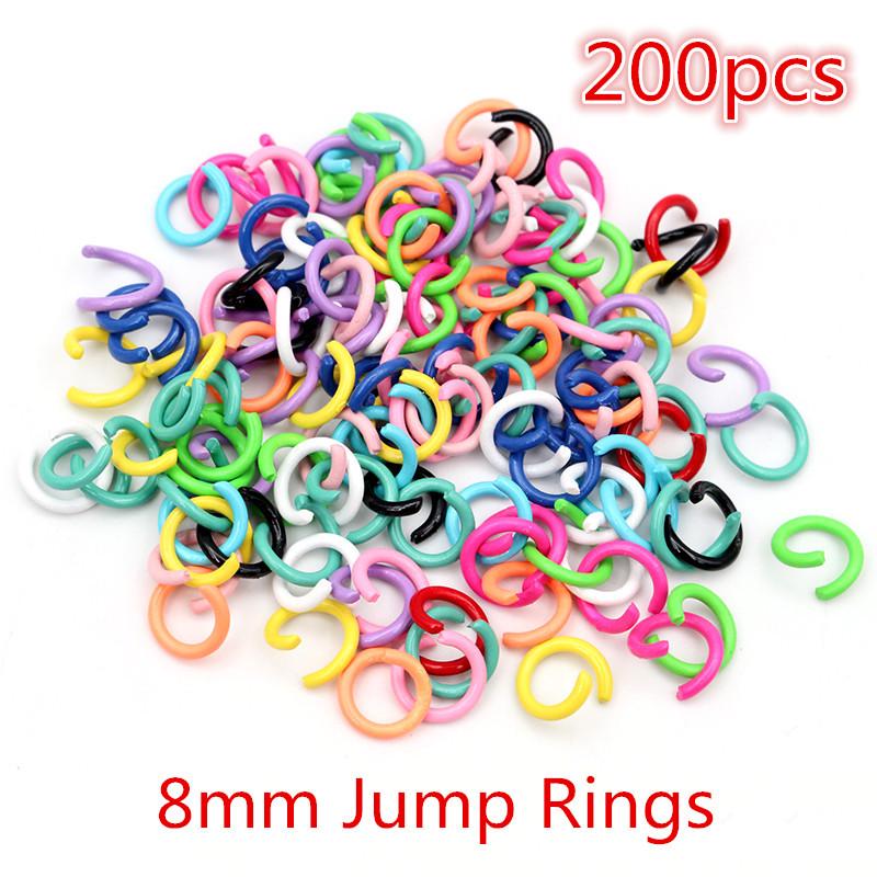 Mixed Styles & Colors Keychain Lobster Clasps with Jump Ring Jewelry Accessories