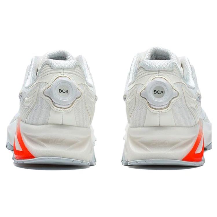 Fila Boa Lynx 1+ Mens Comfortable Fabric TPU Low-Top Running Shoes Men Sneaker White Orange A12M321206FWA