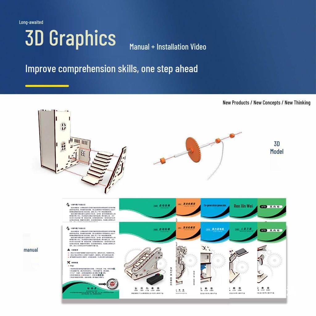 Remote Control Elevator Model Kit for Kids - Science & Technology DIY Project