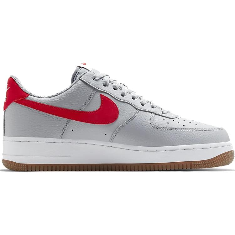 Nike Air Force 1 Low '07 Grigio Lupo Rosso Universitario CI0057-003
