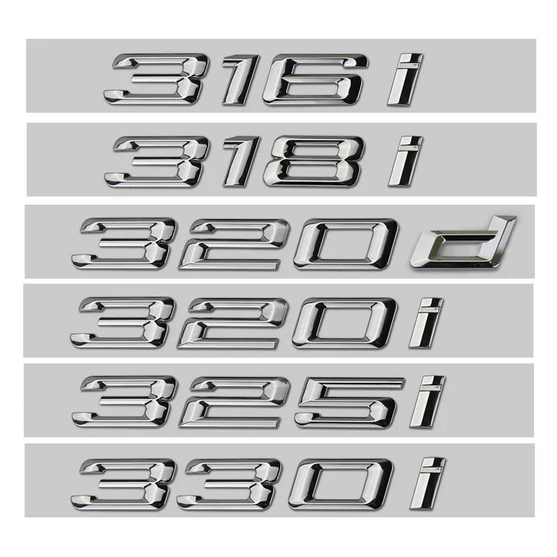 

3D ABS Car Letters Trunk Badge 316i 318i 320i 325i 328i 330i 335i 330d 320d Emblem Logo Sticker For BMW E46 F30 E90 Accessories 335d