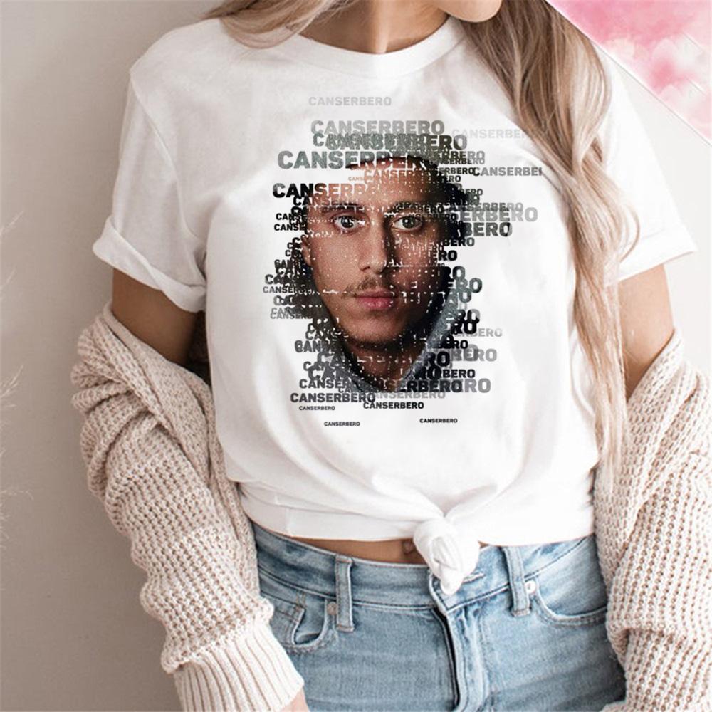

Canserbero Tee women designer graphic summer t shirt female manga 2000s clothing S