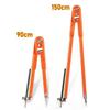 1Pc Carpenter Precision Pencil Compasses Large Diameter Adjustable Dividers Woodworking Compass Max