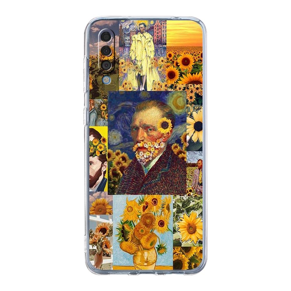 Art Aesthetic Van Gogh Starry Phone Case For Samsung Galaxy A52 A50 A70 A10 A30 A40 A20S A20E A02S A12 A22 A72 A32 5G A04s Cover