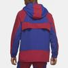 Nike FC Barcelona Half-Zip Hooded Windrunner Men Tops Red Blue CW2934-455