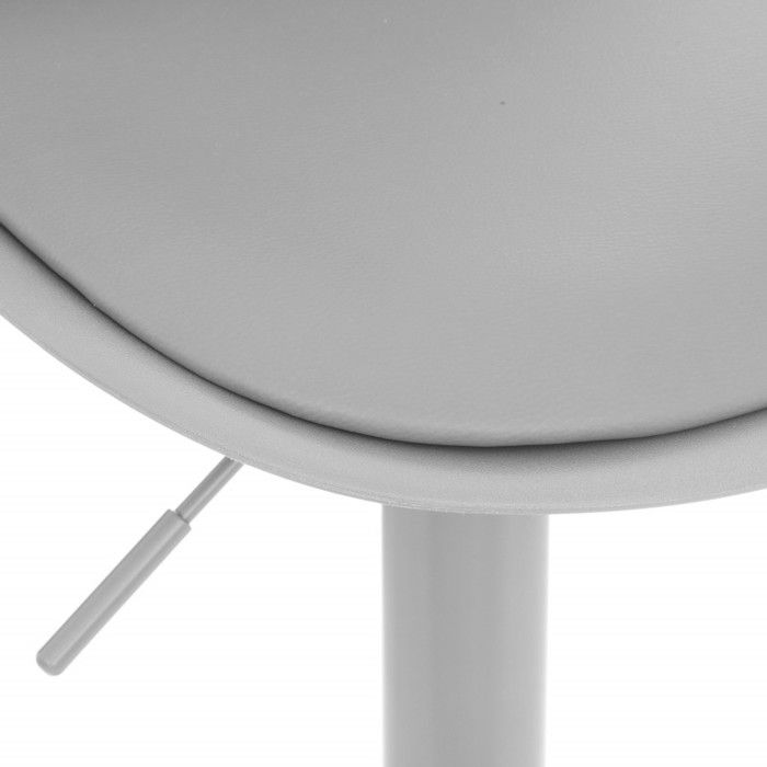 Lot de 2 tabourets bar déco style scandinave "Aiko" Atmosphera - Gris clair
