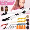 250V 25W Profissional Variável Constante Calor PLACA PLANA Fusões Extensão de Cabelo Queratina Bonding Ferramenta de Salão Ferro de Calor Varinha