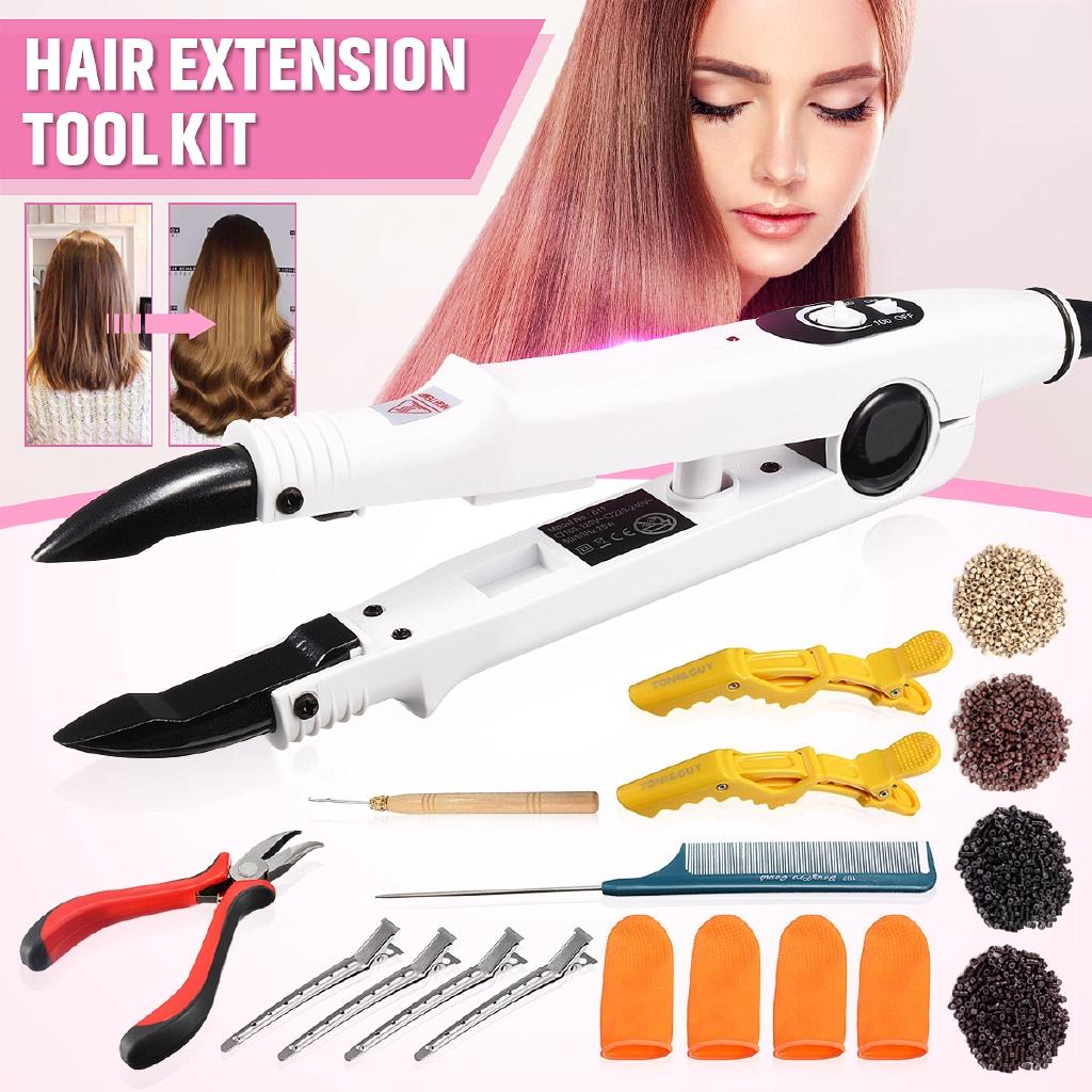 250V 25W Profissional Variável Constante Calor PLACA PLANA Fusões Extensão de Cabelo Queratina Bonding Ferramenta de Salão Ferro de Calor Varinha