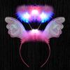 LED Angel Wing Halo Headband Durable Hair Hoop Luminous Headbands for Woman Unisex Carnivals Party Photography Supplies