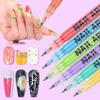 Widely Recruit 1308 Quick-Dry Nail Art Graffiti Pen | Colored Liner Acrylic Marker Pen for Nail Painting