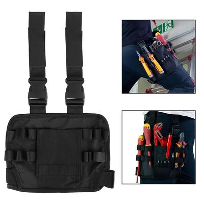 Adjustable Tool Pouch Multi-Functional Waist Pack Oxford Cloth Repair Tool Bag Auto Electrician Maintenance Tool Bag Wear-Resistant Leg