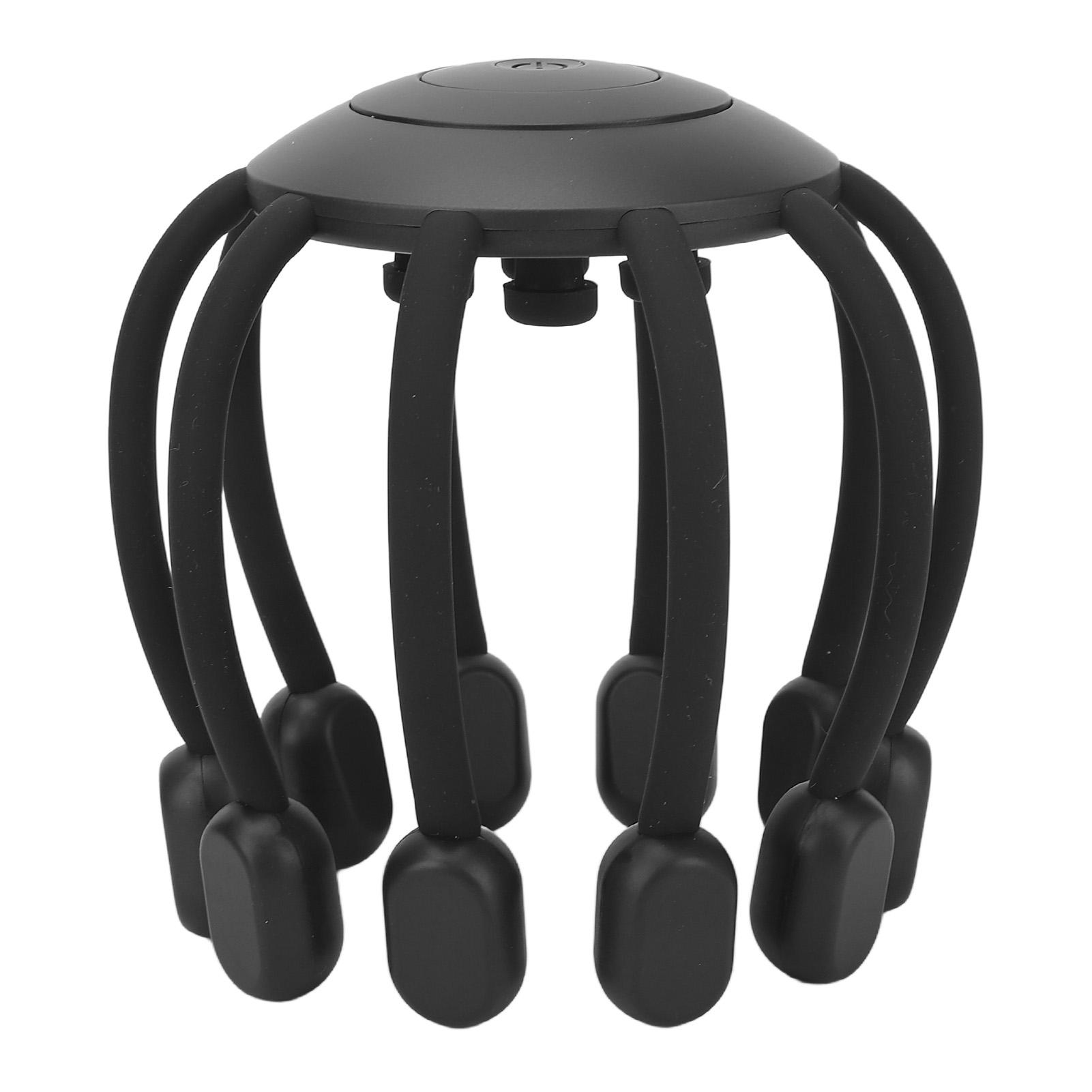 

Электрический массажер для кожи головы, 5 режимов, 10 передач, аппарат для снятия стресса и вытягивания меридианов, черный