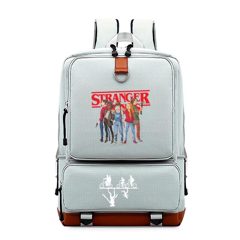 School Season Strangerthings Printed Backpack Middle School Bag