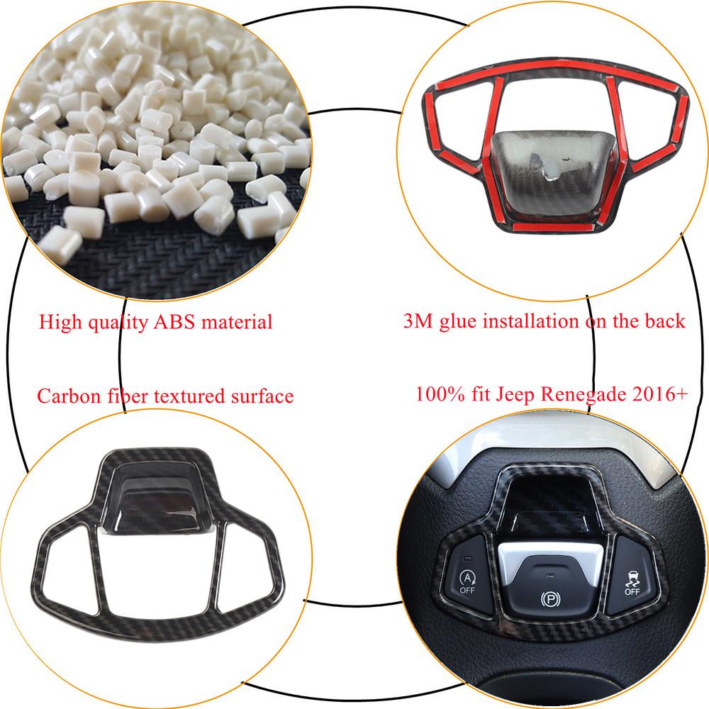 Car Electronic Handbrake Button Decoration Trim Stickers for Jeep Renegade 2016 2017 2018 2022 Interior