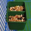 Comedouro Duplo com Tigelas Copos para Comida Pássaros Pombos Copo de Areia Alimentação Suprimentos para Papagaios